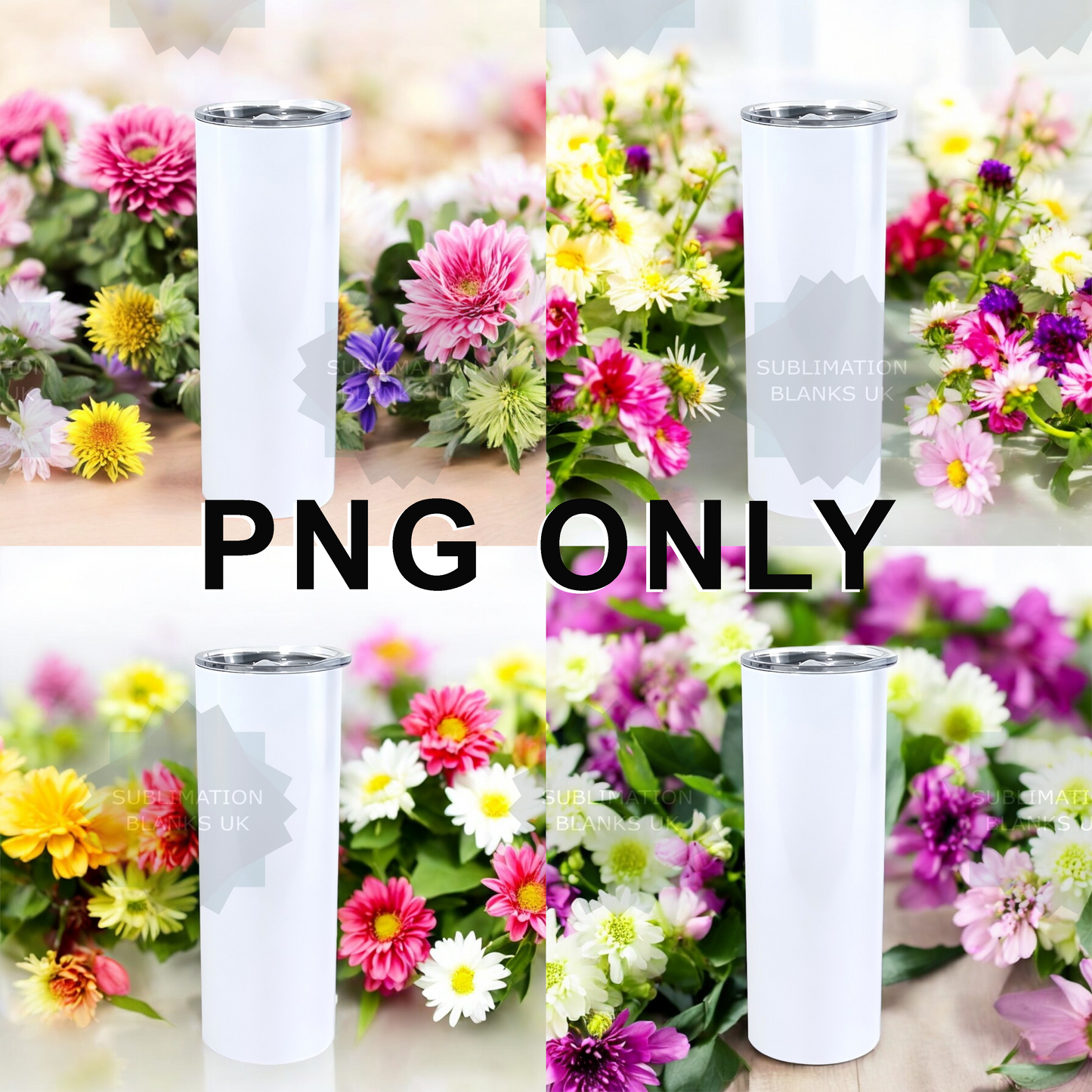 20oz straight skinny tumbler mockups - multiple designs to choose from