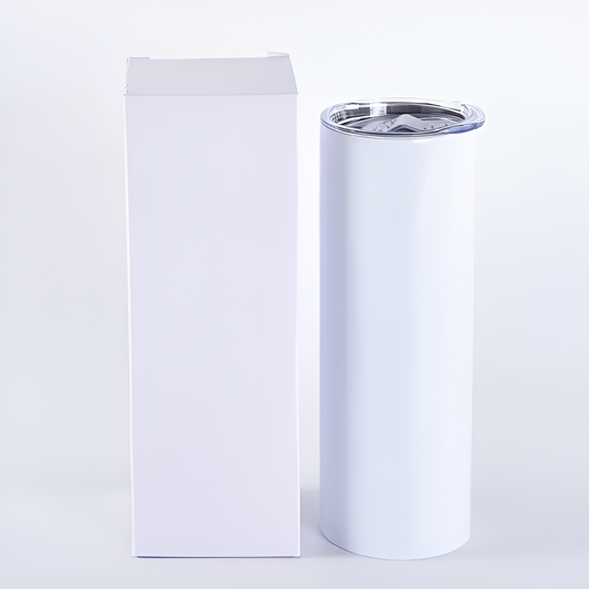 Flat bottom 20oz sublimation tumbler with rubber pad
