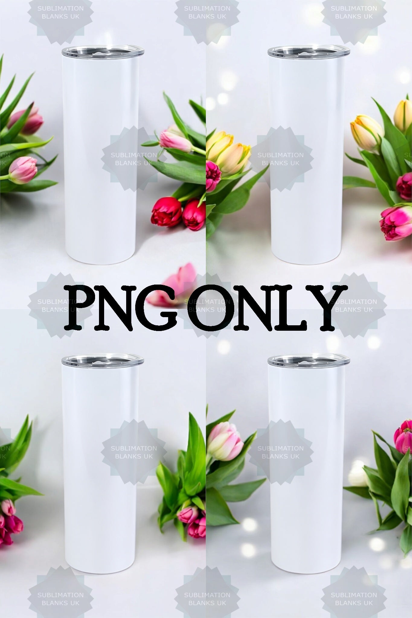 20oz straight skinny tumbler mockups - multiple designs to choose from