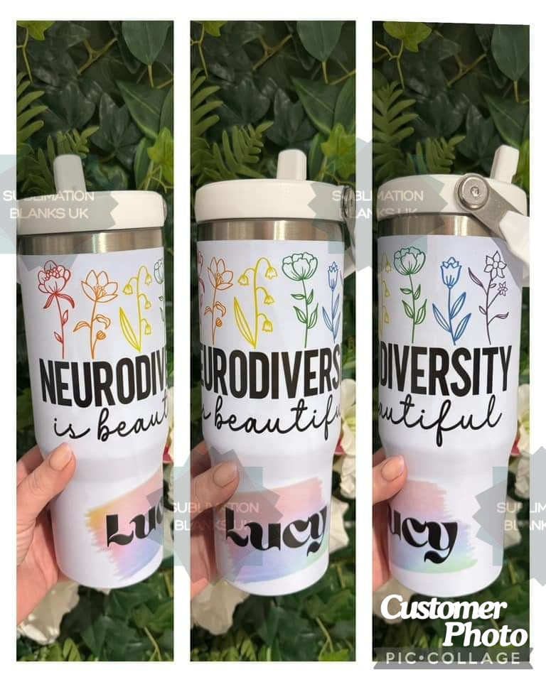 Clearance 30oz Sublimation Tumbler with swing handle