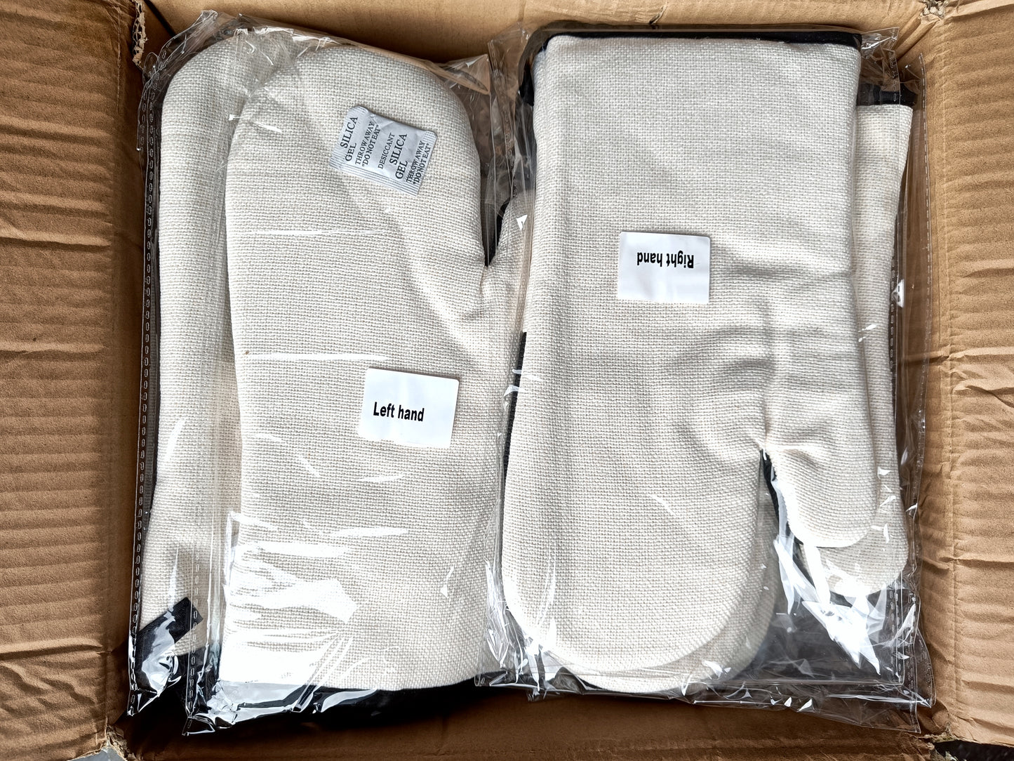 ✨NEW✨ Linen oven mitts with silicon (Pair)