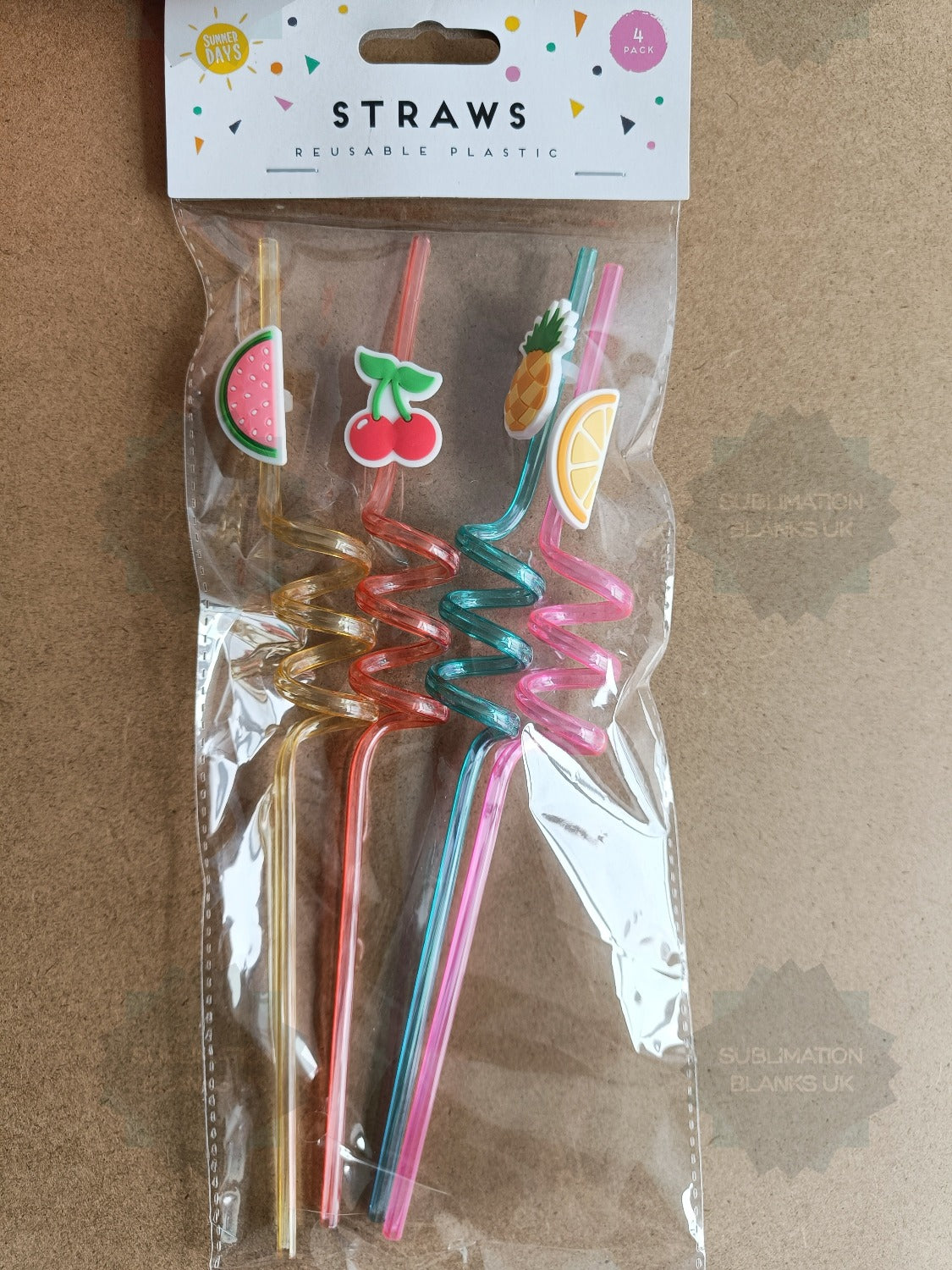 Clearance 11x 4-pack Reusable Plastic Straws