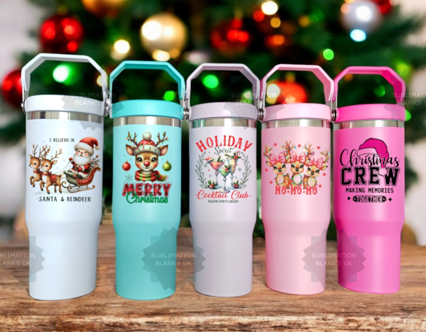 Clearance 30oz Sublimation Tumbler with swing handle
