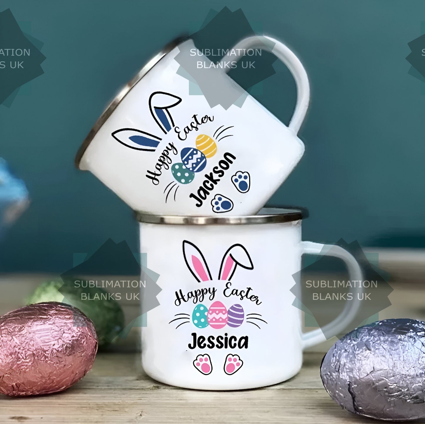 CLEARANCE 12oz sublimation enamel mugs