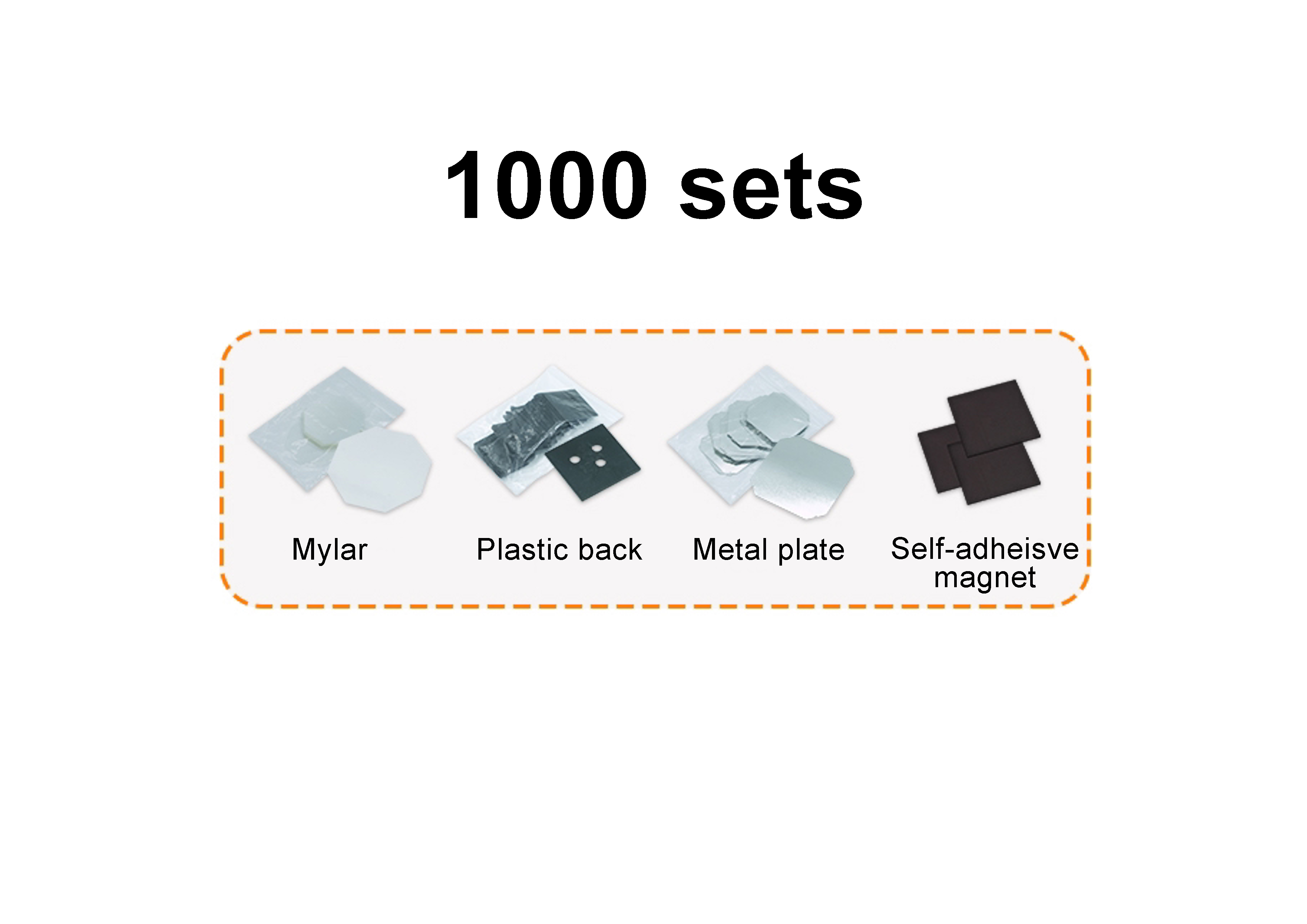 Materials for 50*50mm Fridge Magnet Maker (Multi-pack)