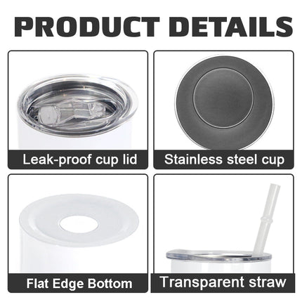 15oz sublimation tumbler - Flat Edge