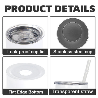 15oz sublimation tumbler with rubber pad