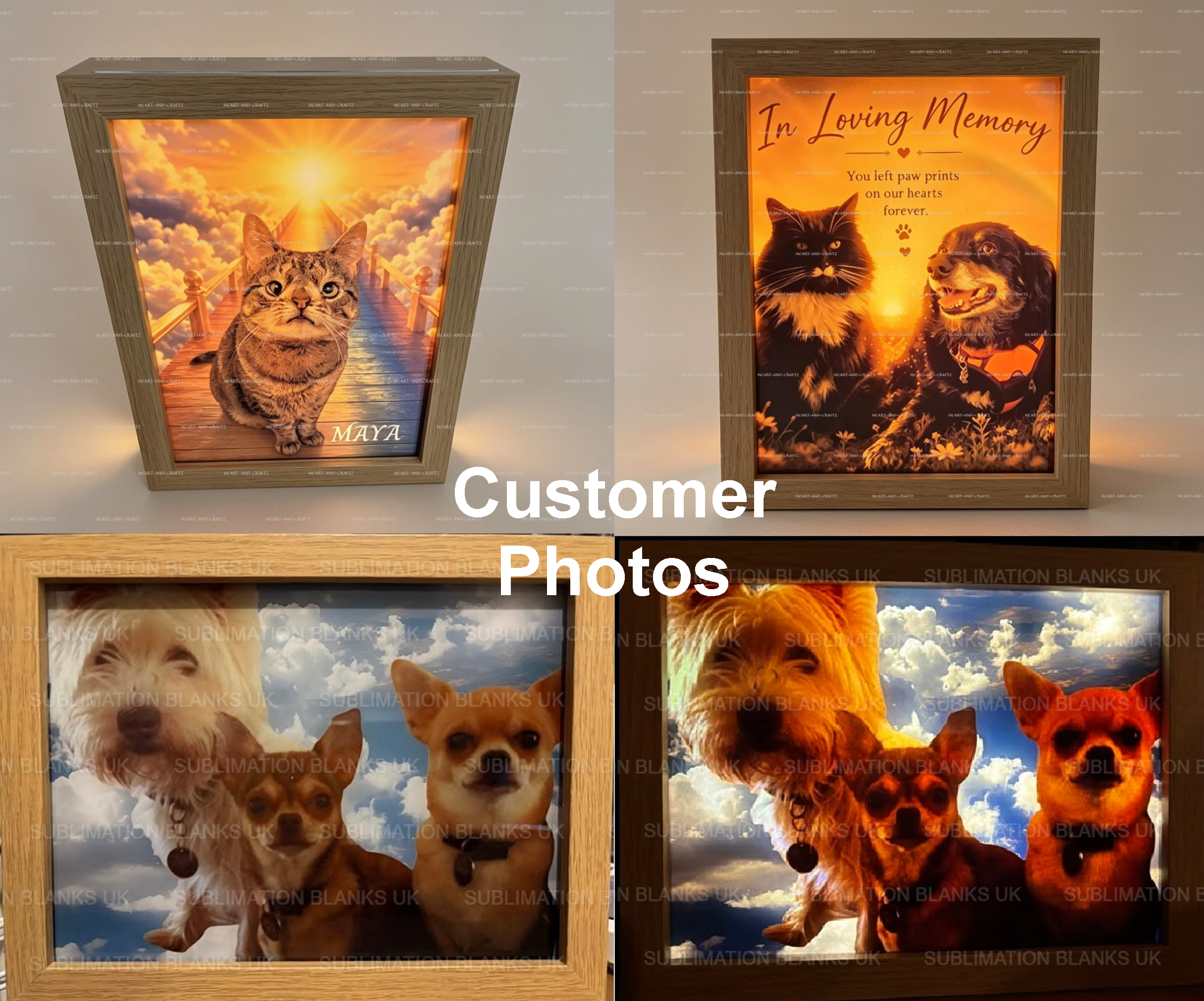 A5 Sublimation LED Photo Frame (Multi-Pack)