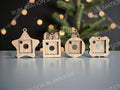 Ornament frame for 50mm square magnets. Christmas ornament 