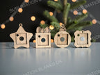 Ornament frame for 50mm square magnets. Christmas ornament 
