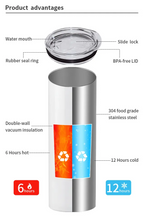 20oz sublimation tumbler - Flat Edge