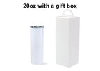 20oz Sublimation Tumbler + Sublimation Gift Box (blank)