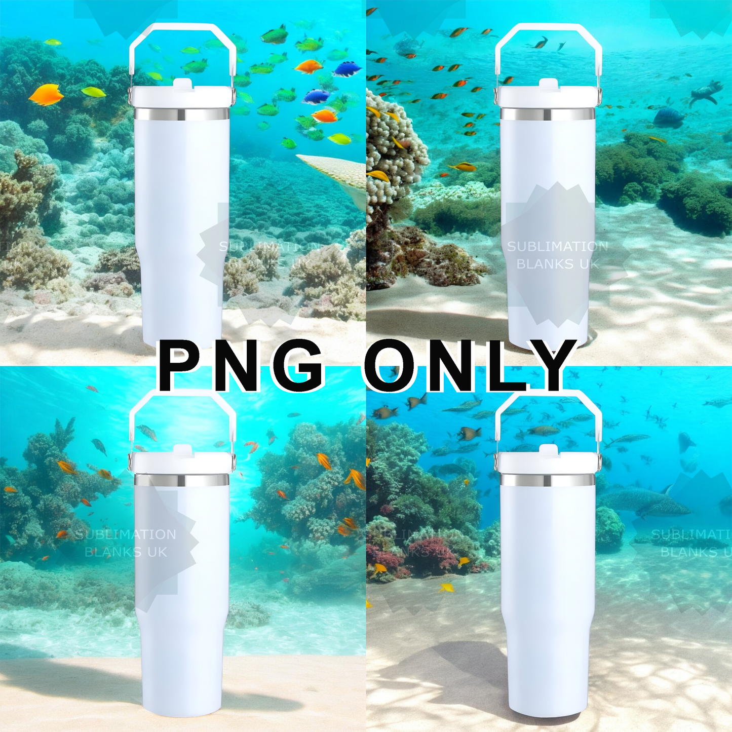 30oz white matte tumbler mockup