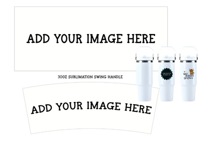 ✨Upgraded✨ 30oz Sublimation Tumbler with swing handle
