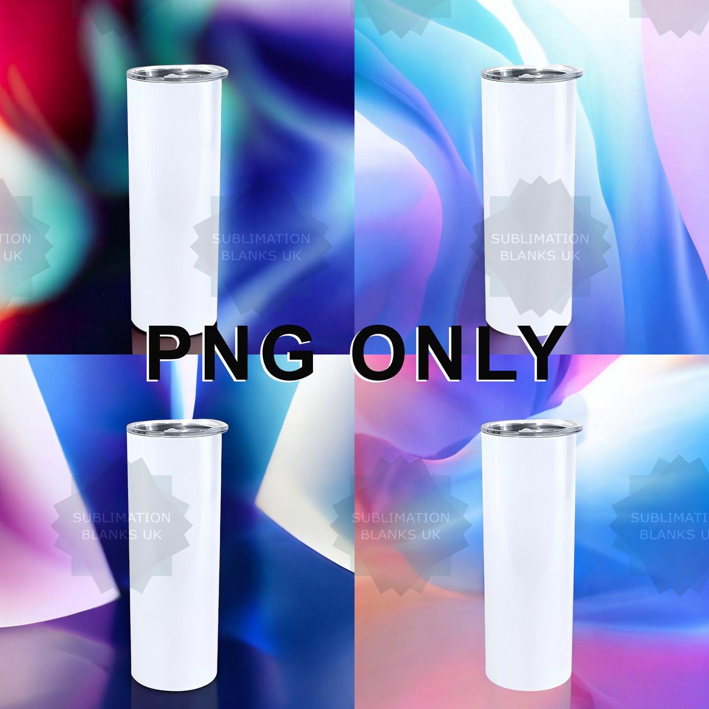 20oz straight skinny tumbler mockups - multiple designs to choose from