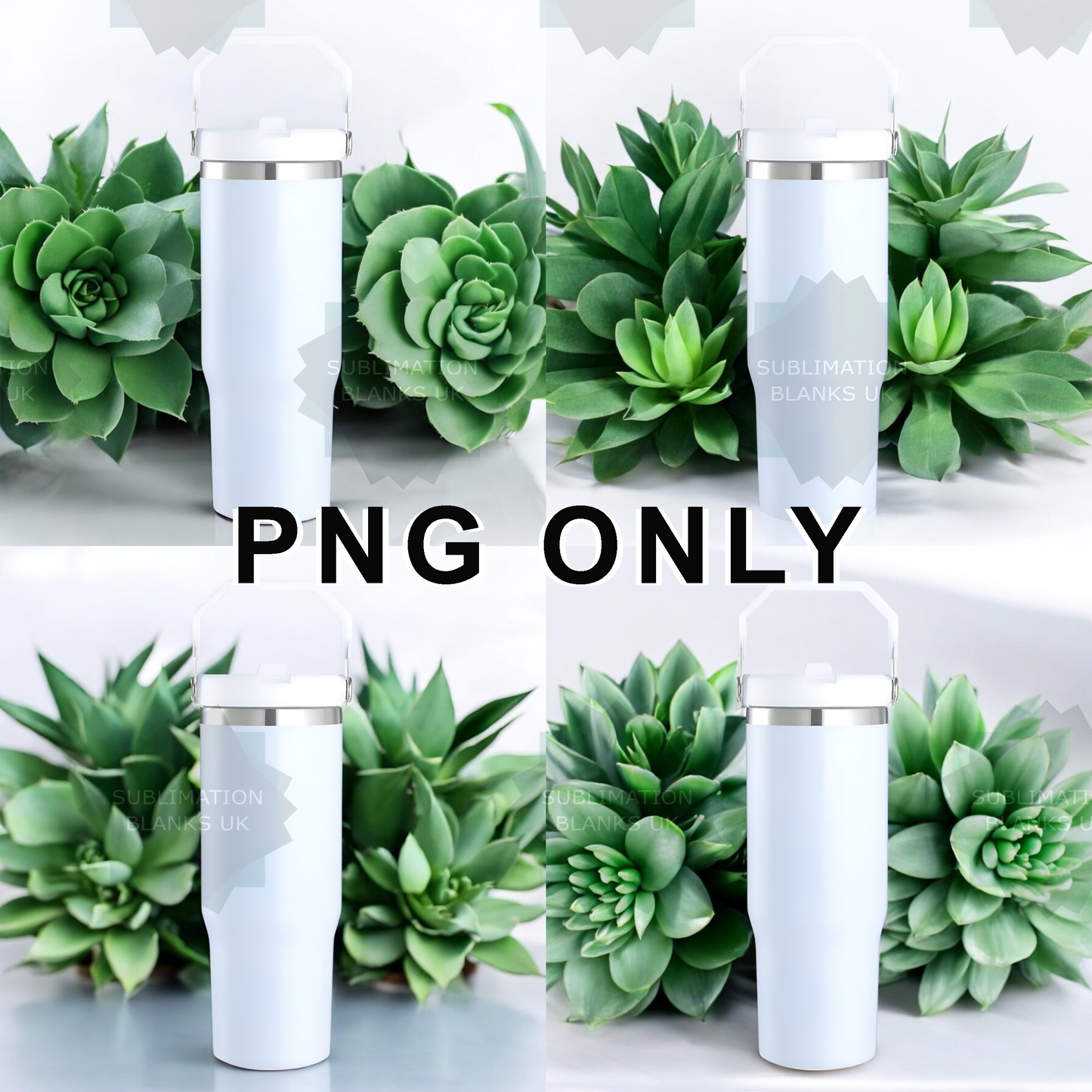 30oz white matte tumbler mockup