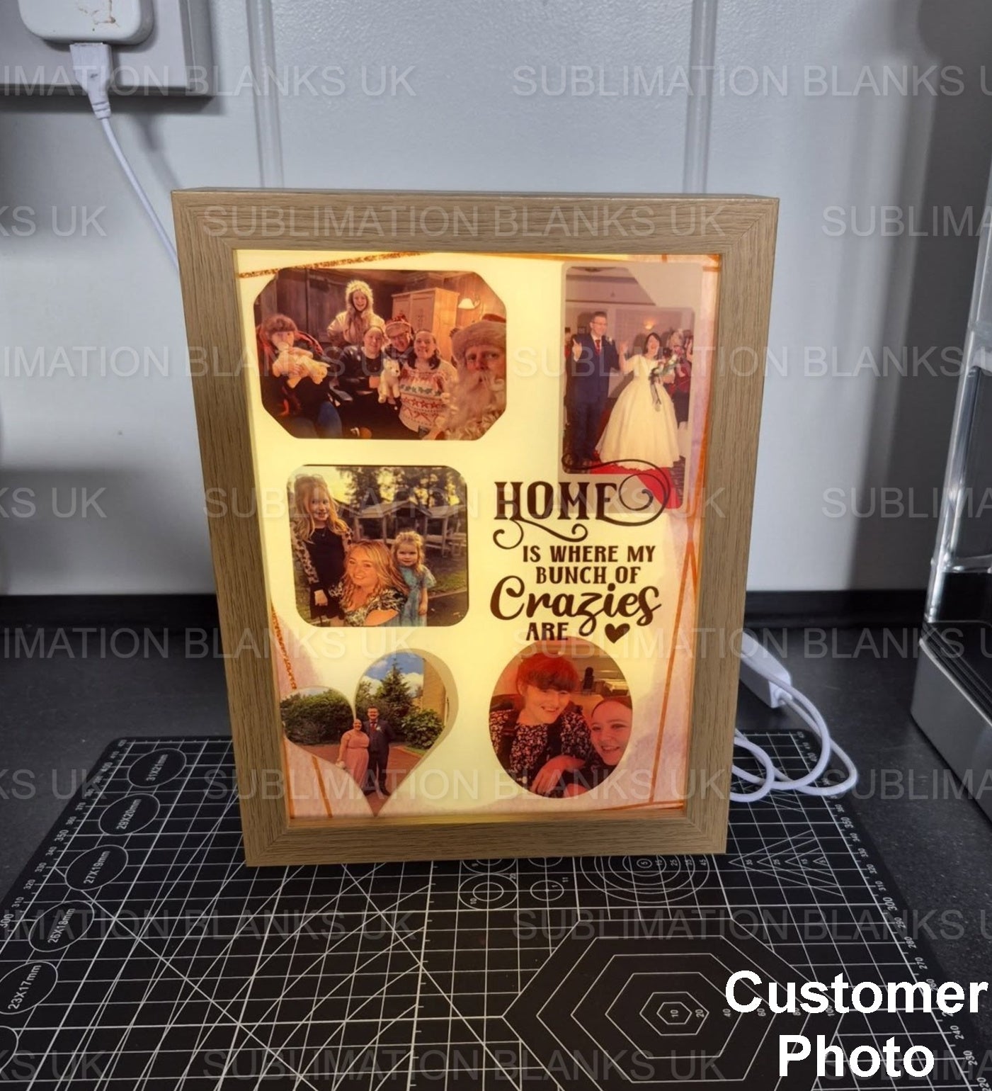 A5 Sublimation LED Photo Frame