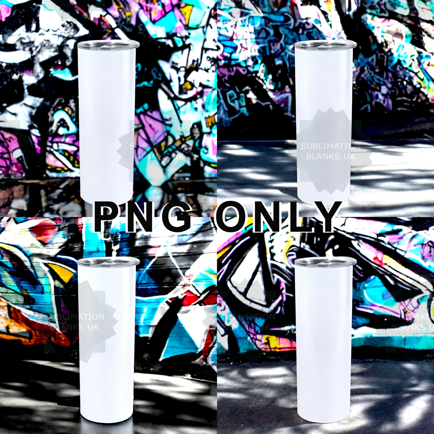 20oz straight skinny tumbler mockups - multiple designs to choose from