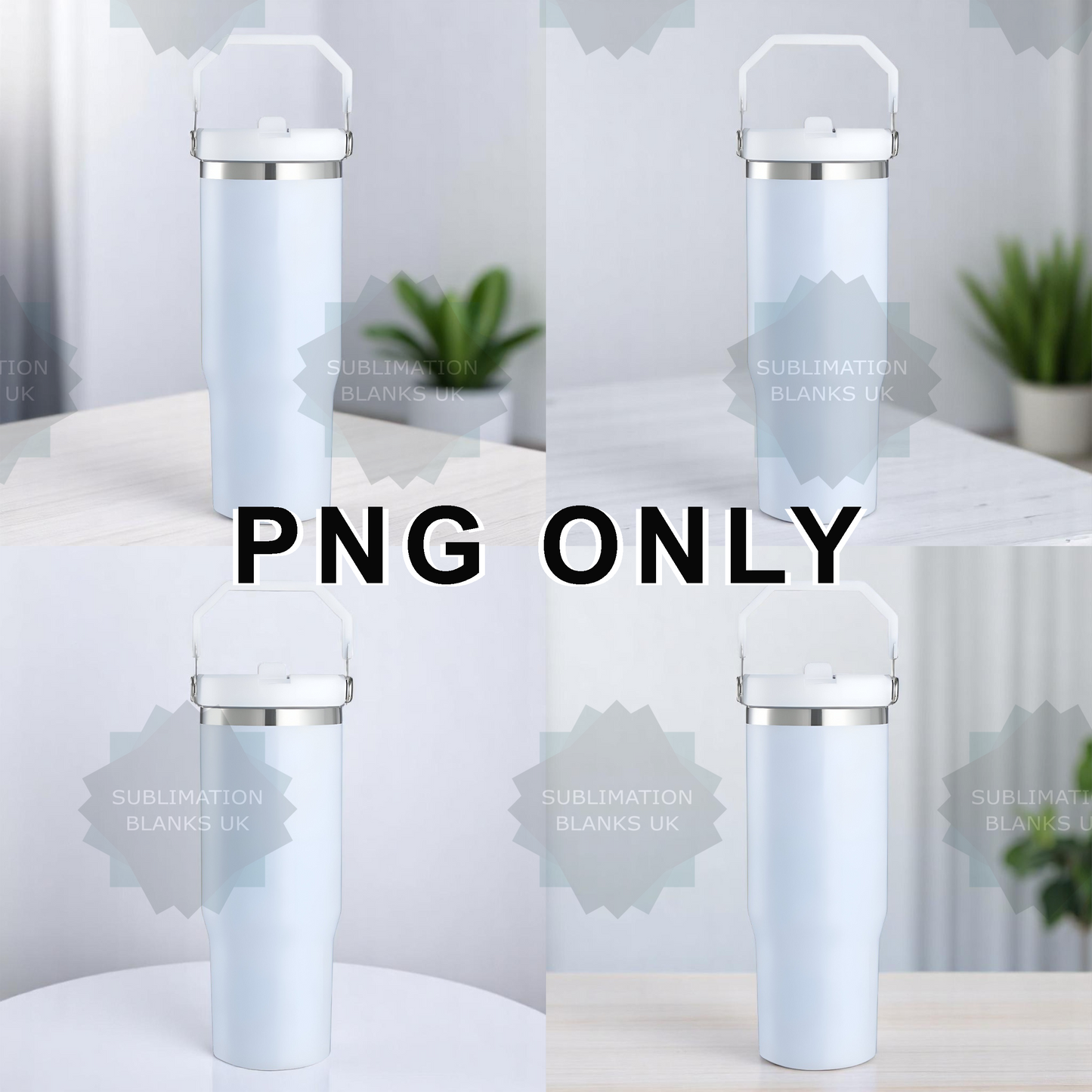 30oz white matte tumbler mockup
