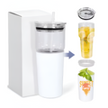 CLEARANCE 2in1 sublimation tumbler with a glass