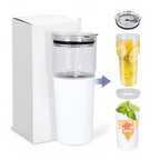 CLEARANCE 2in1 sublimation tumbler with a glass