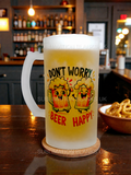 2x 16oz Frosted Sublimation Beer Steins