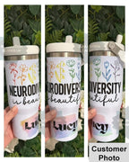 Neurodiversity Tumbler - sublimation blanks uk
