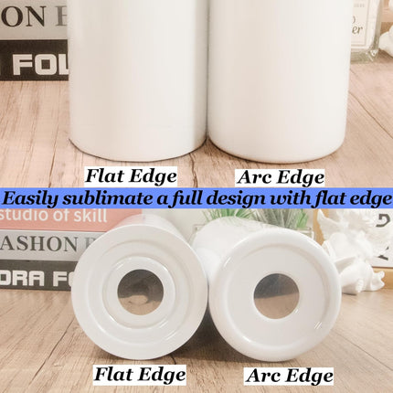 15oz sublimation tumbler - Flat Edge