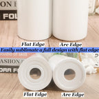 15oz sublimation tumbler - Flat Edge (Multi-pack)