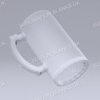 2x 16oz Frosted Sublimation Beer Steins