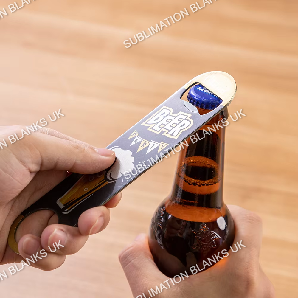 10x White Bar Blade Bottle Opener
