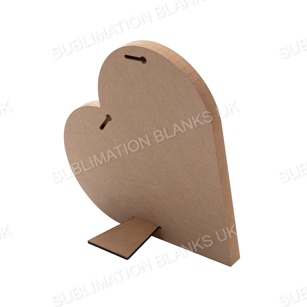 Sublimation MDF photo block heart, photo frame