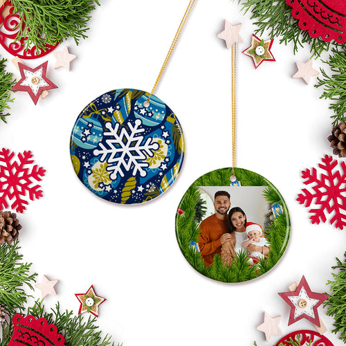 10x Ceramic sublimation ornaments
