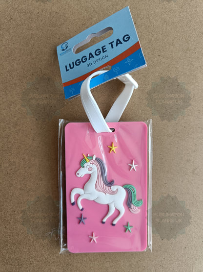 Clearance 4x 3D Kids PVC Luggage Tag