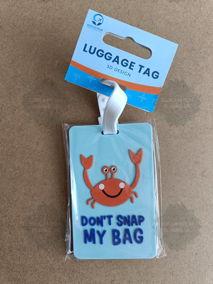 Clearance 4x 3D Kids PVC Luggage Tag