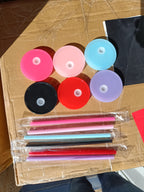 Coloured lids and straws for 16oz cola cans