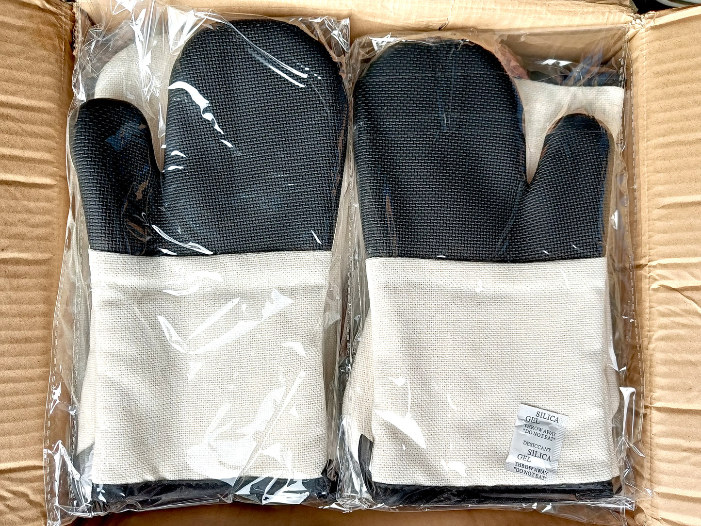 ✨NEW✨ Linen oven mitts with silicon (Pair)