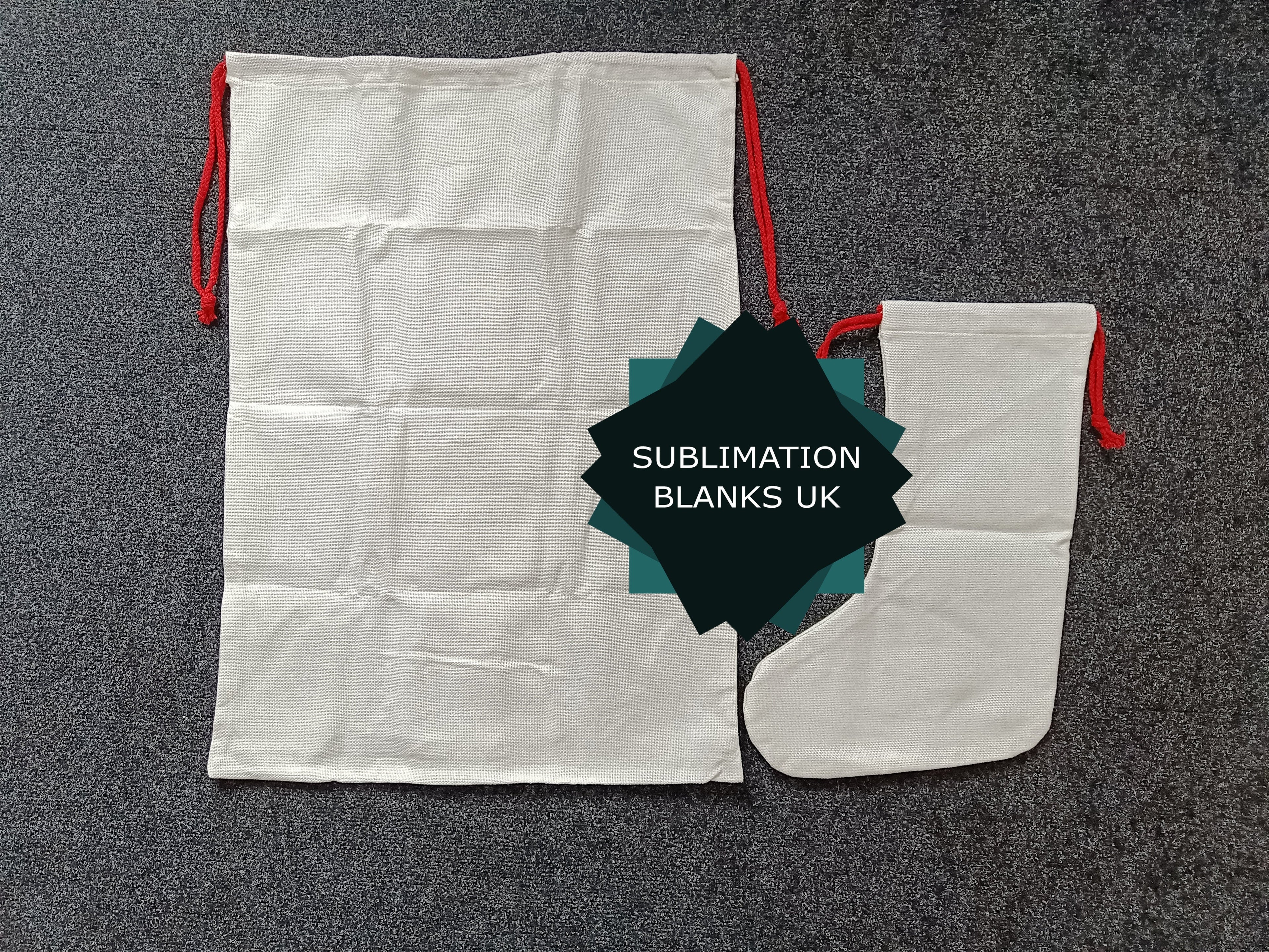 Linen Sublimation Santa Sack
