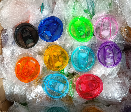 Coloured plastic lids for 20oz, 15oz, 12oz