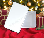 White Sublimation Metal Tin