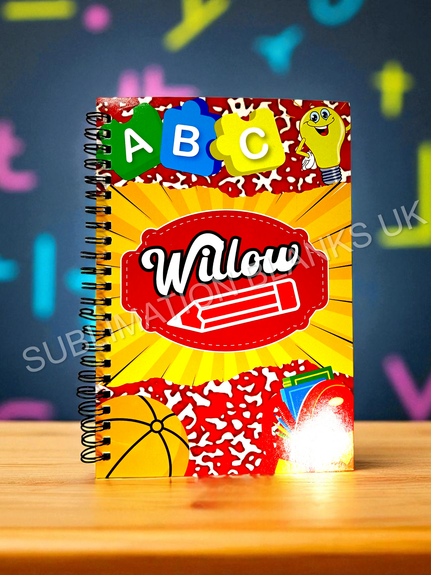 A5 spiral sublimation notebook