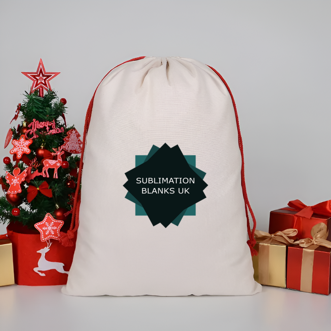 Pack of 10 Sublimation Santa Sacks