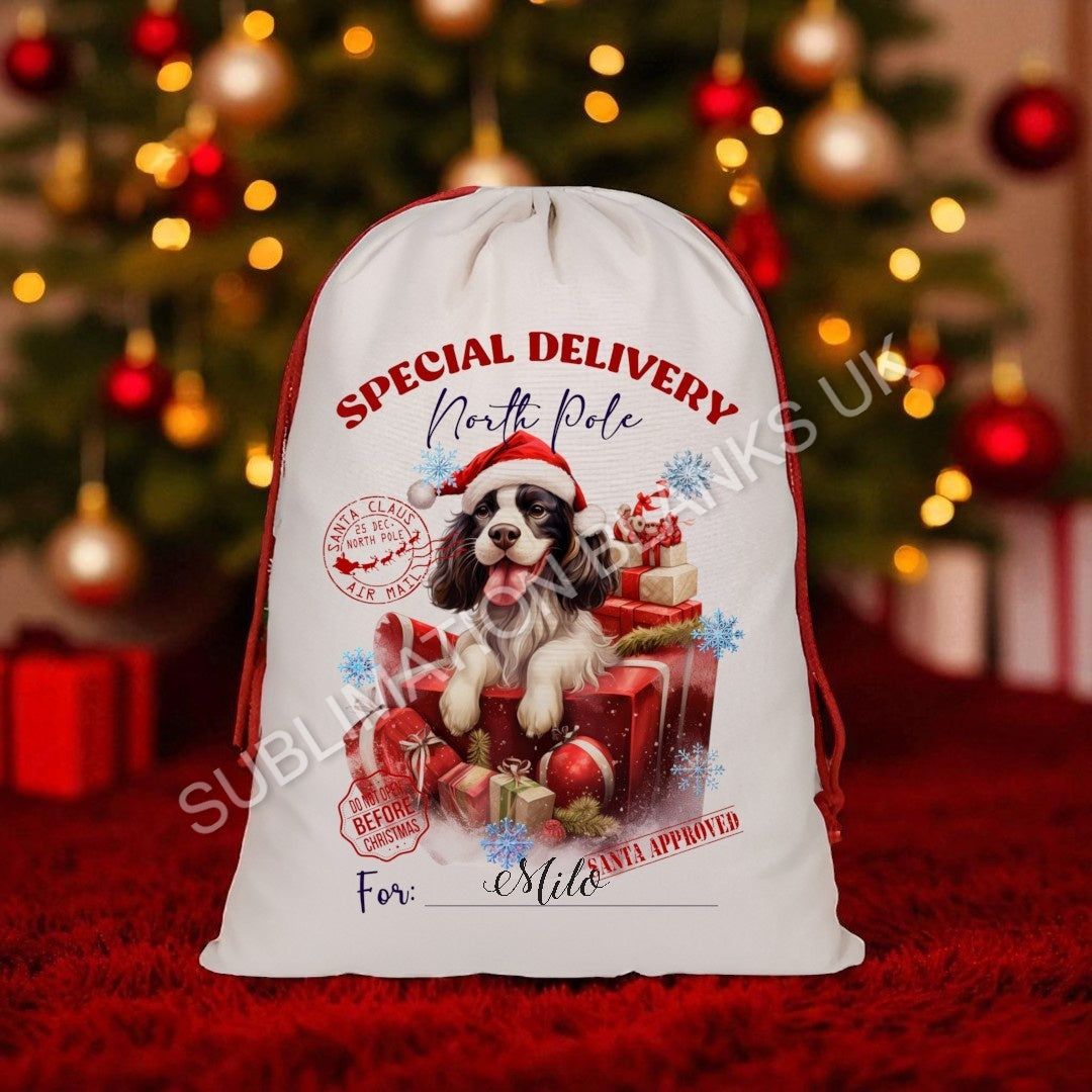 Linen sublimation Santa Sack (Multi-pack)