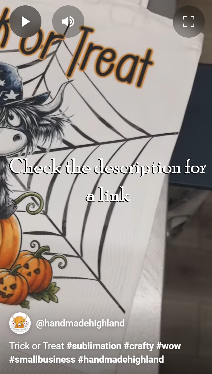 Sublimation tote bag