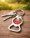 Sublimation bottle opener keyring, perfect for father's day