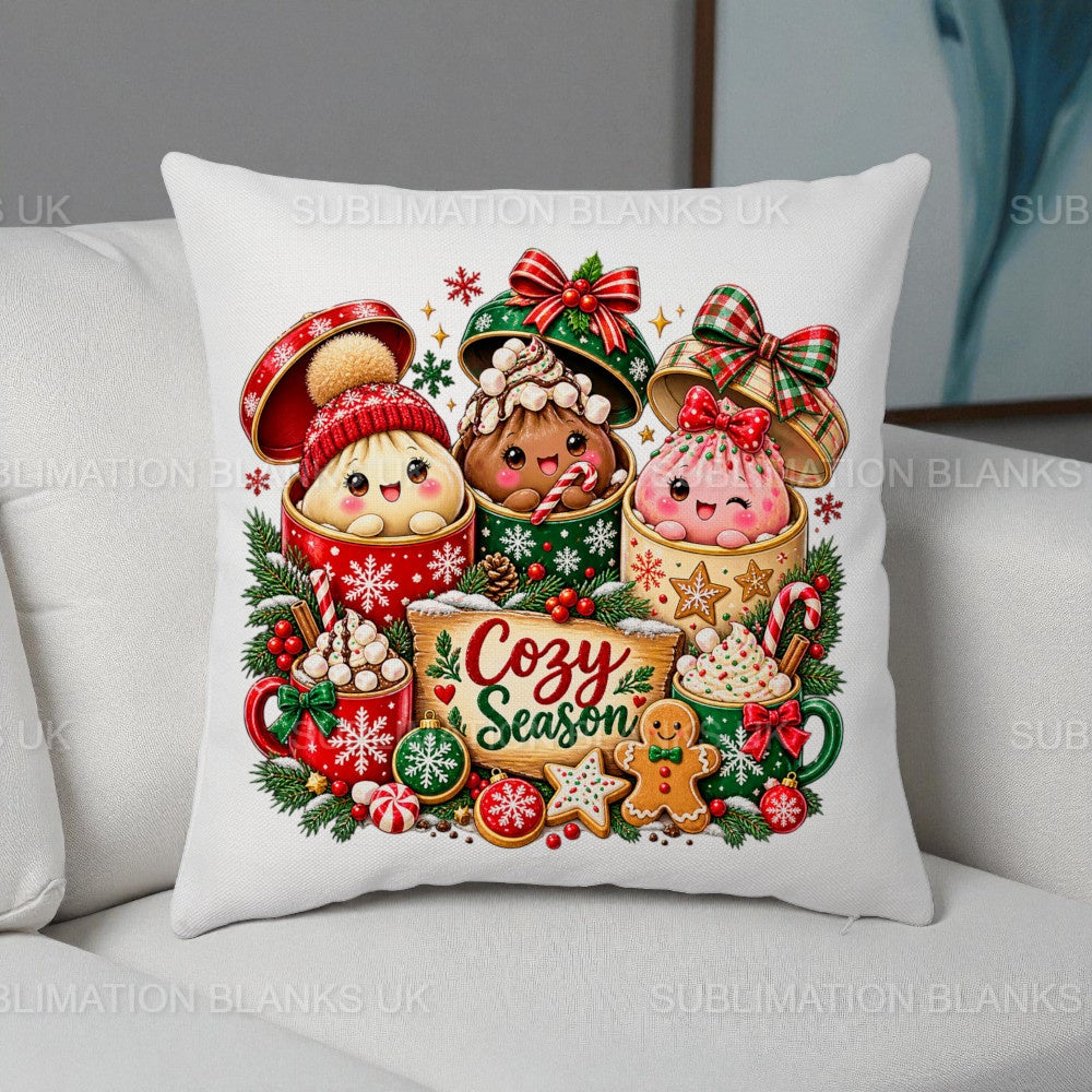 White Linen Sublimation Cushion Cover (Multi-pack)