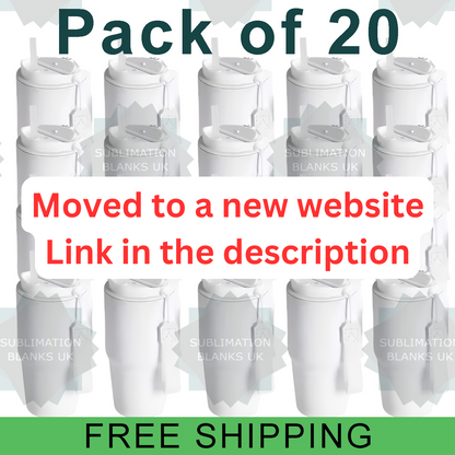 Pack of 20 - 20oz sublimation travel mugs
