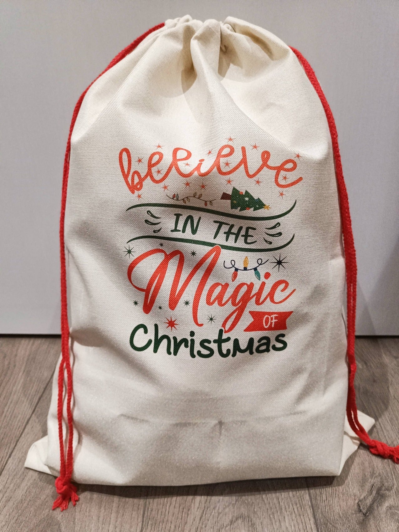 Linen Sublimation Santa Sack