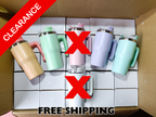 CLEARANCE BOX 50x20oz sublimation tumbler with handle
