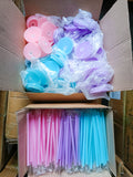 Coloured lids with matching straws for 16oz cola cans